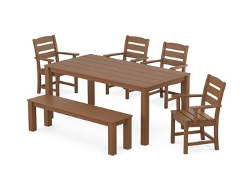 Lakeside 6-Piece Parsons Dining Set with Bench Photo