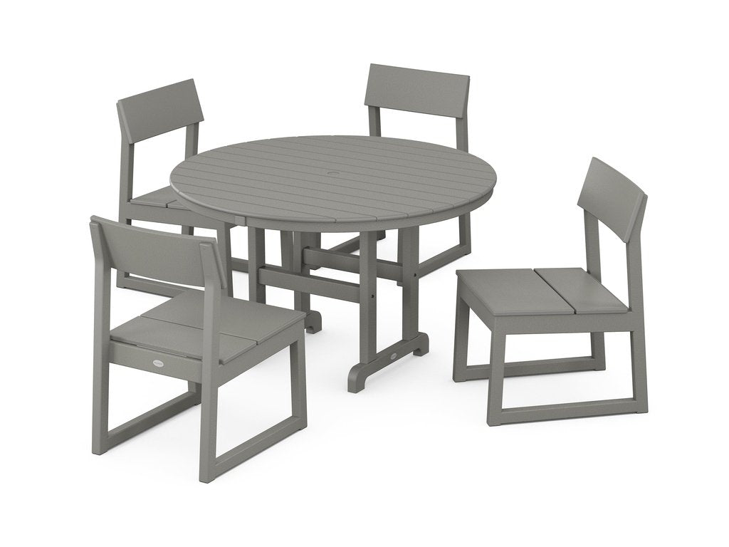 EDGE Side Chair 5-Piece Round Farmhouse Dining Set Photo