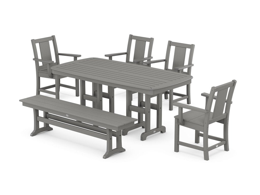 Prairie 6-Piece Dining Set with Bench Photo