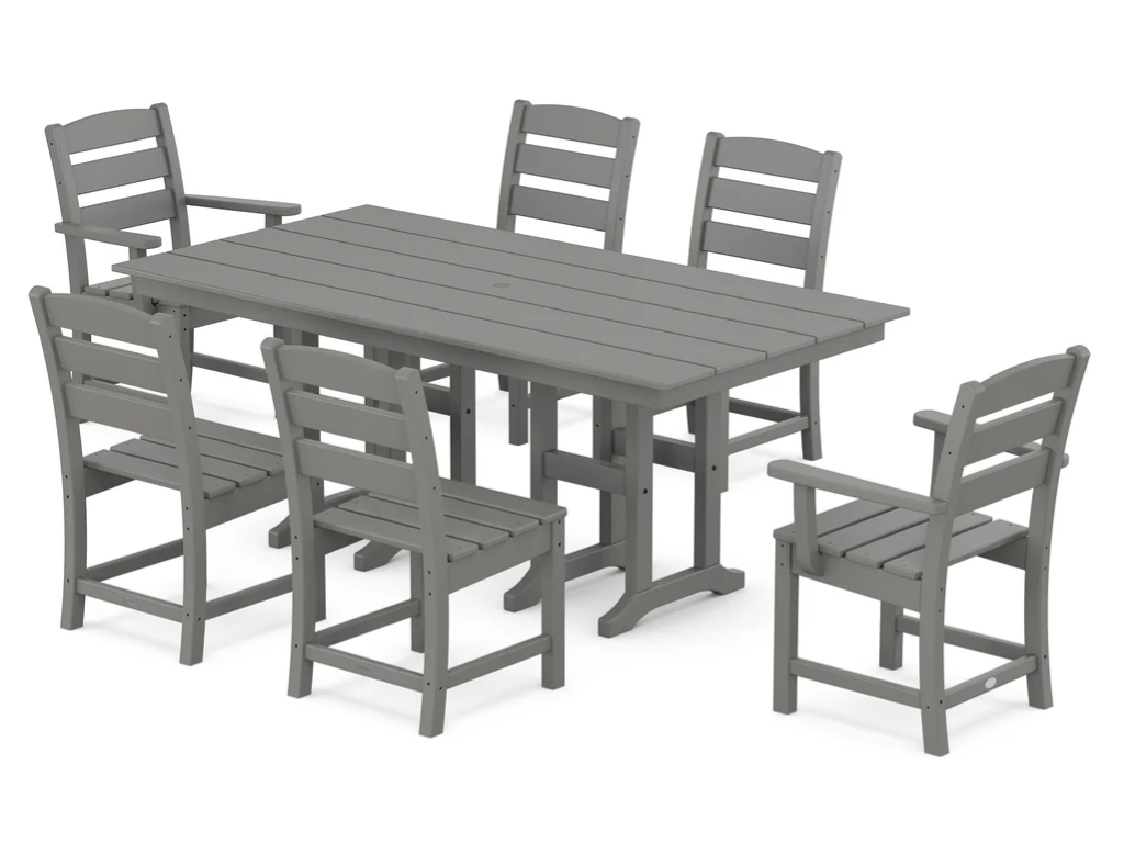 Lakeside 7-Piece Farmhouse Dining Set Retreat Home Furniture