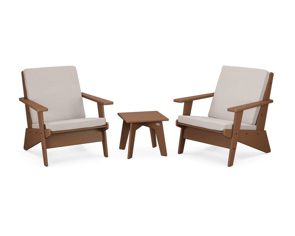 Riviera Modern Lounge 3-Piece Set Retreat Home Furniture