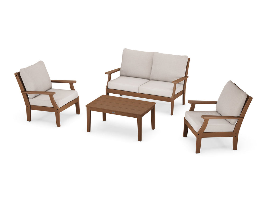 Braxton 4-Piece Deep Seating Chair Set Retreat Home Furniture