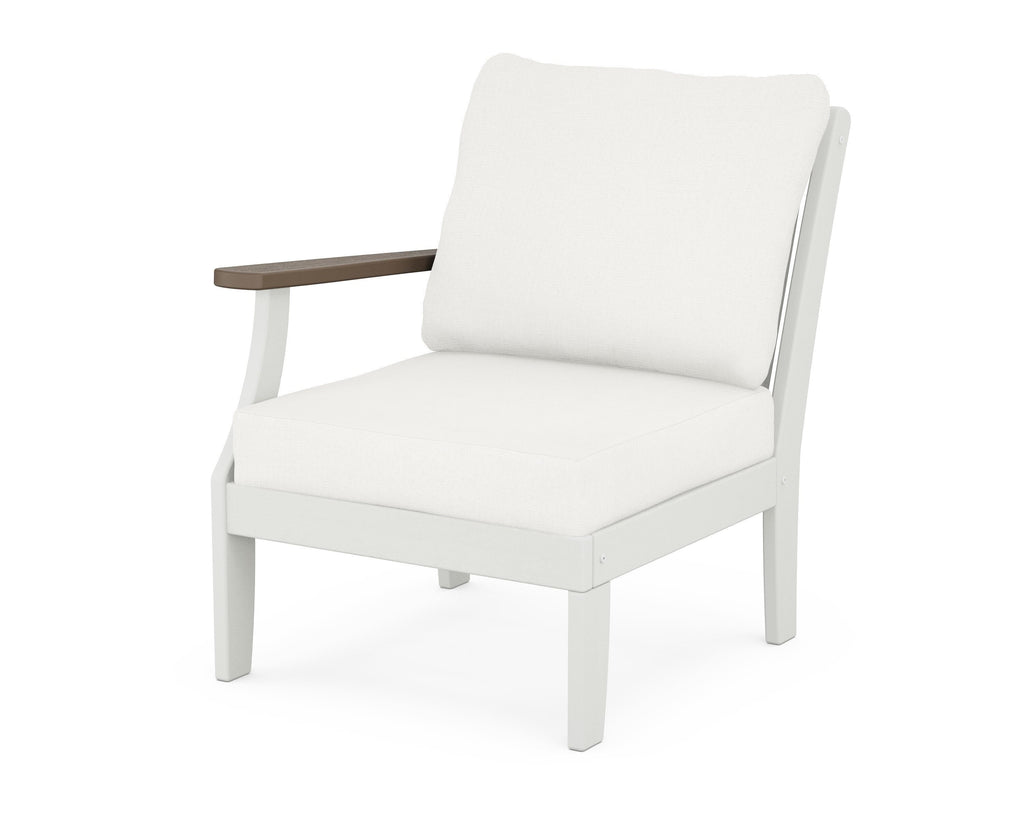 Braxton Modular Left Arm Chair | Natural Finish Retreat Home Furniture