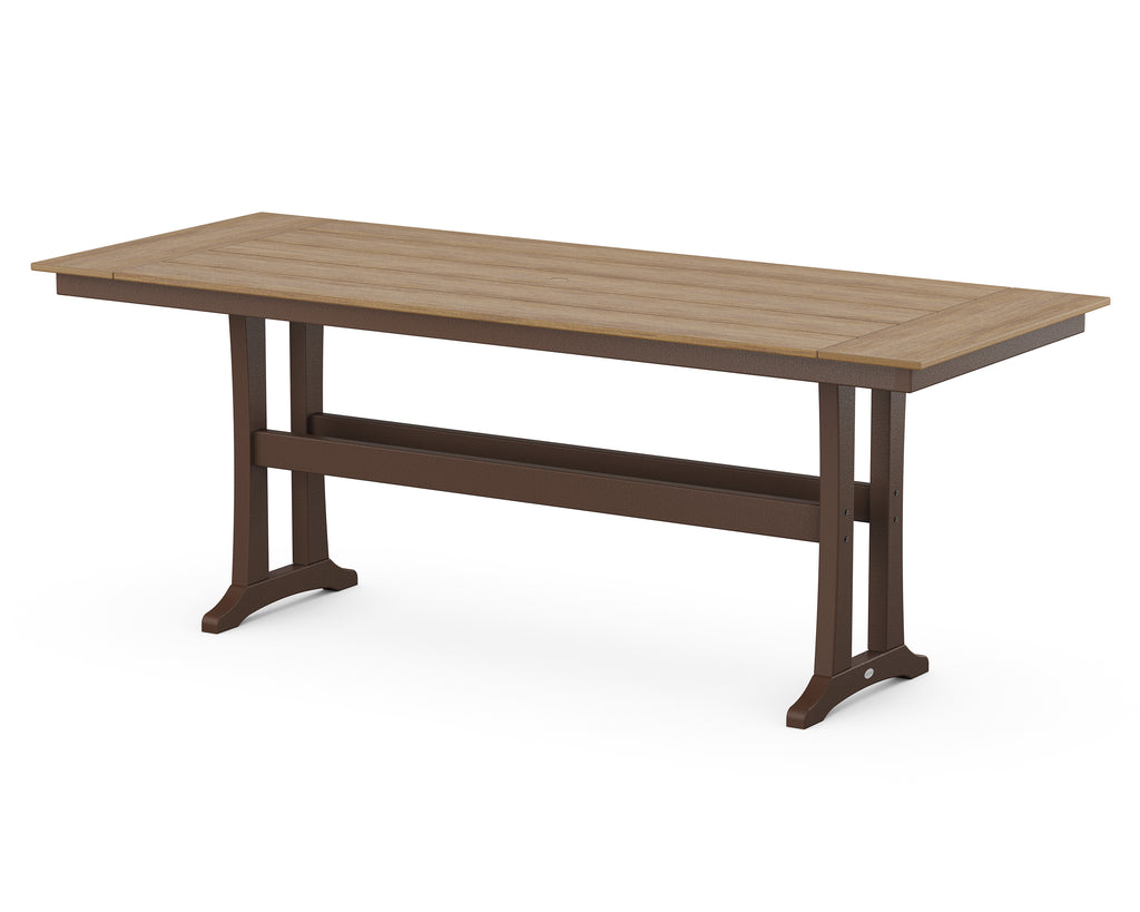 Farmhouse Trestle 38” x 96” Counter Table | Select Accents Retreat Home Furniture