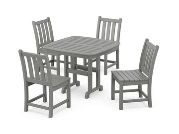 Traditional Garden Side Chair 5-Piece Dining Set Photo