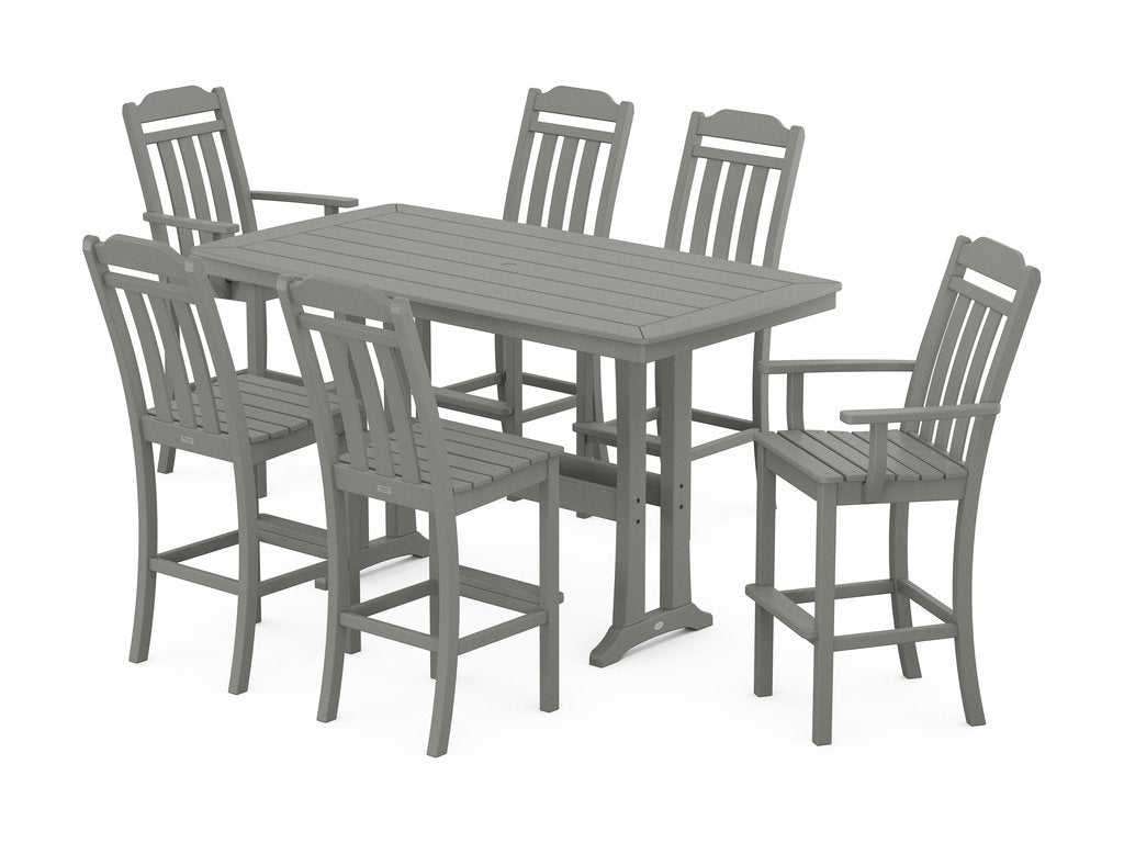 Country Living 7-Piece Bar Set with Trestle Legs Photo