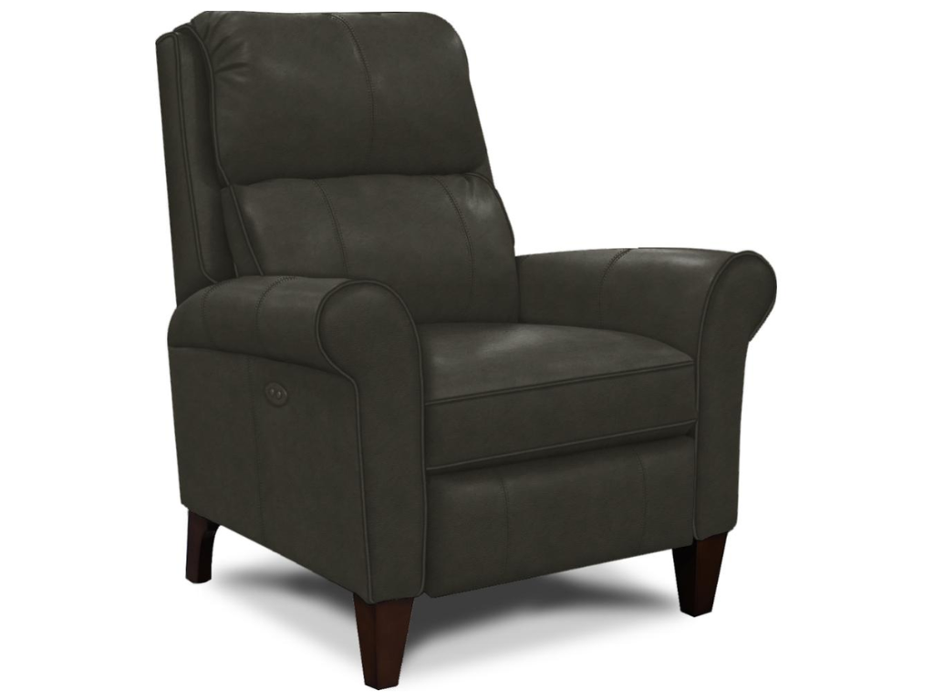 Leather Maddox Push Back Recliner | Revelation Steel - Retreat Home Furniture