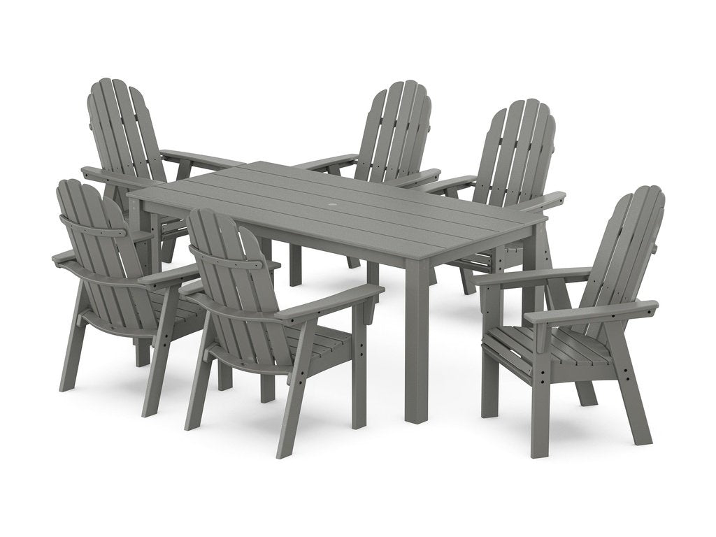 Vineyard Curveback Adirondack 7-Piece Parsons Dining Set Photo