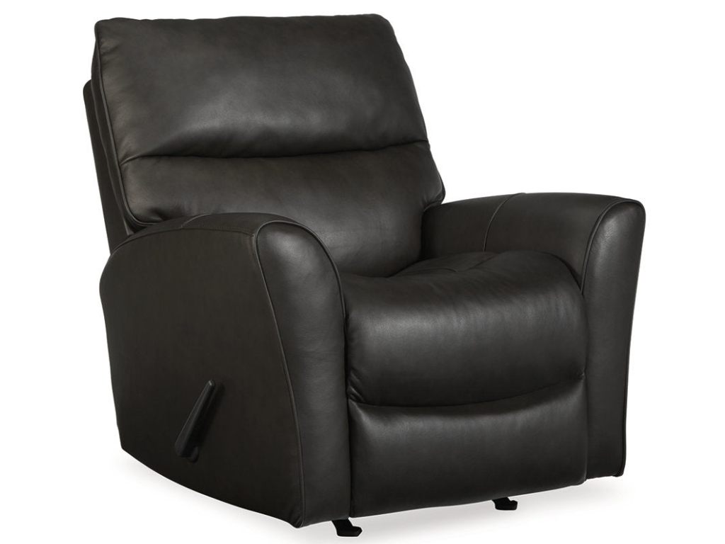 McAleer Leather Rocker Recliner - Retreat Home Furniture