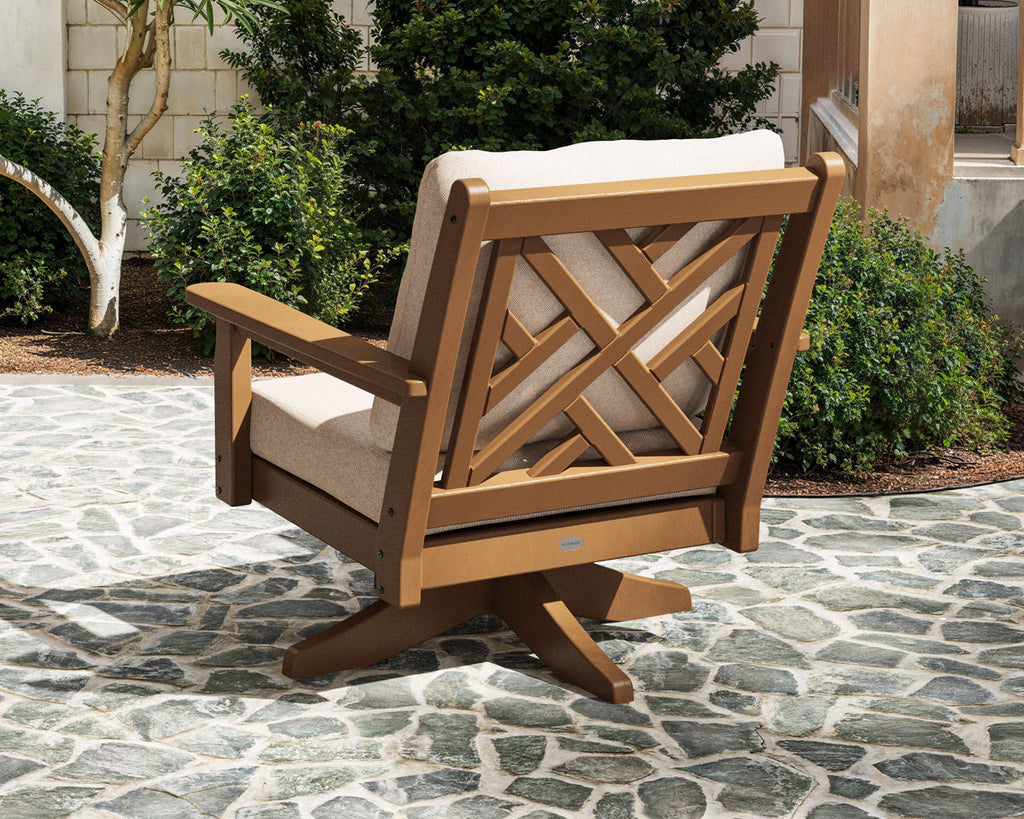 Chippendale Deep Seating Swivel Chair Retreat Home Furniture