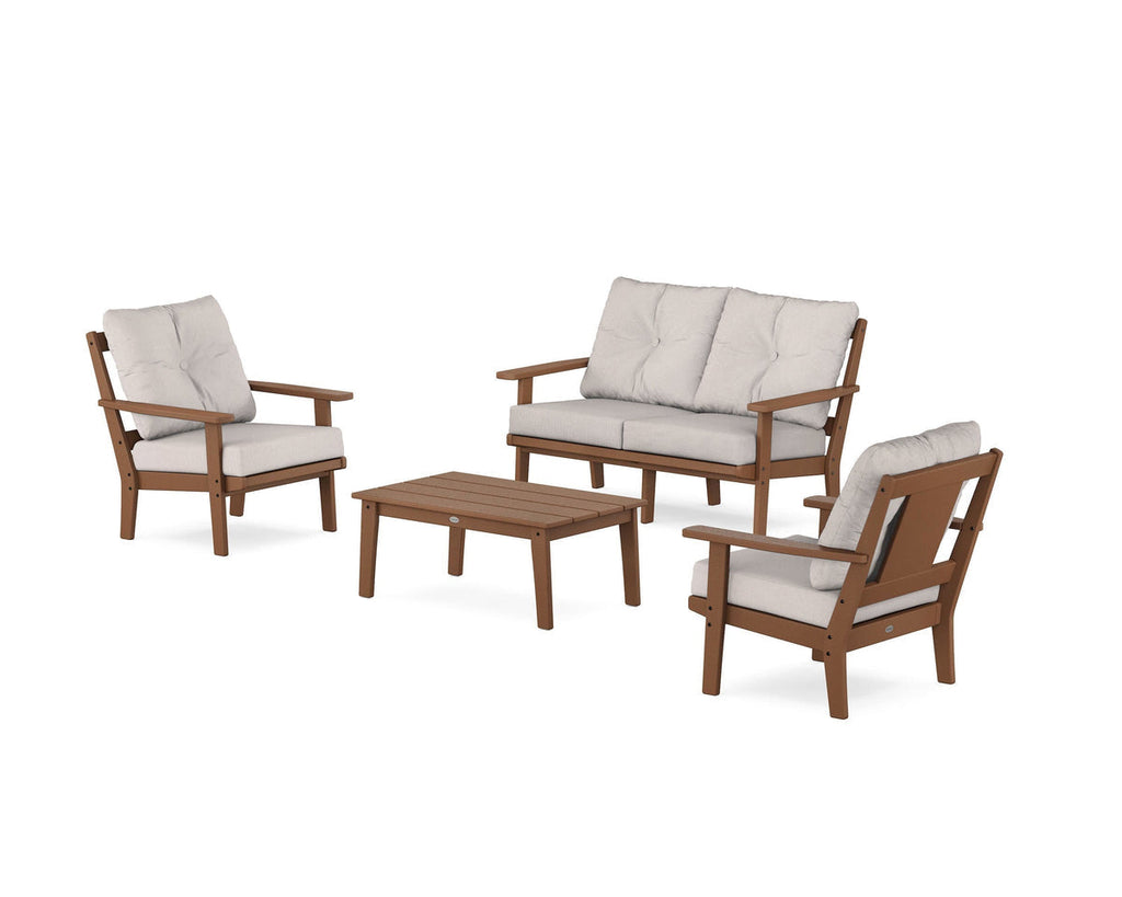 Prairie 4-Piece Deep Seating Set with Loveseat Retreat Home Furniture