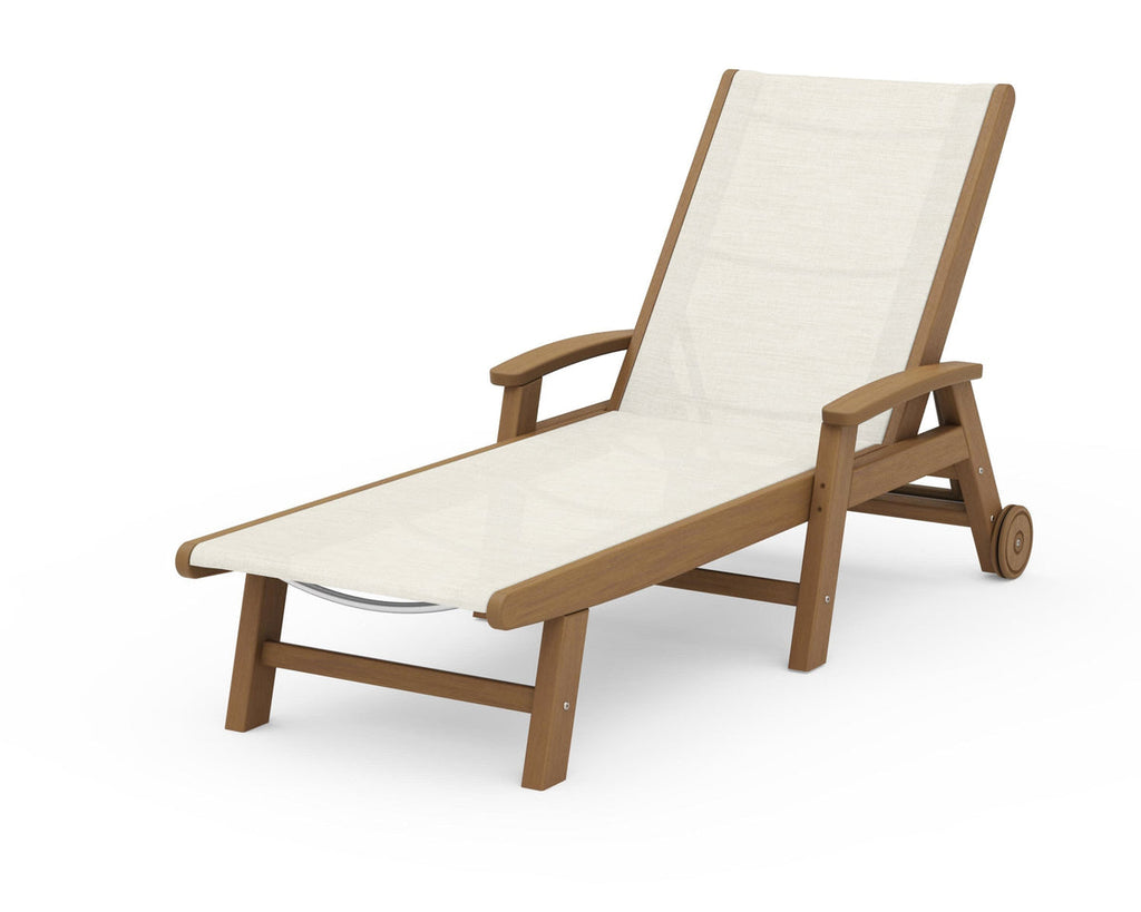 Coastal Chaise with Wheels Retreat Home Furniture