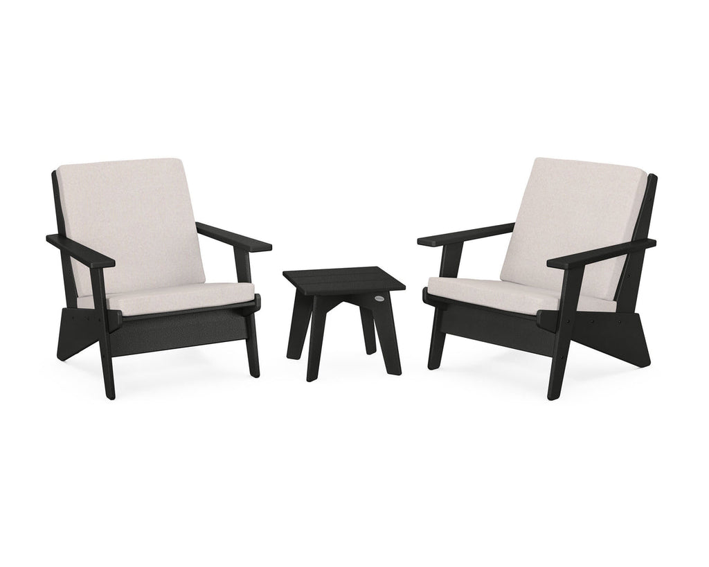 Riviera Modern Lounge 3-Piece Set Retreat Home Furniture