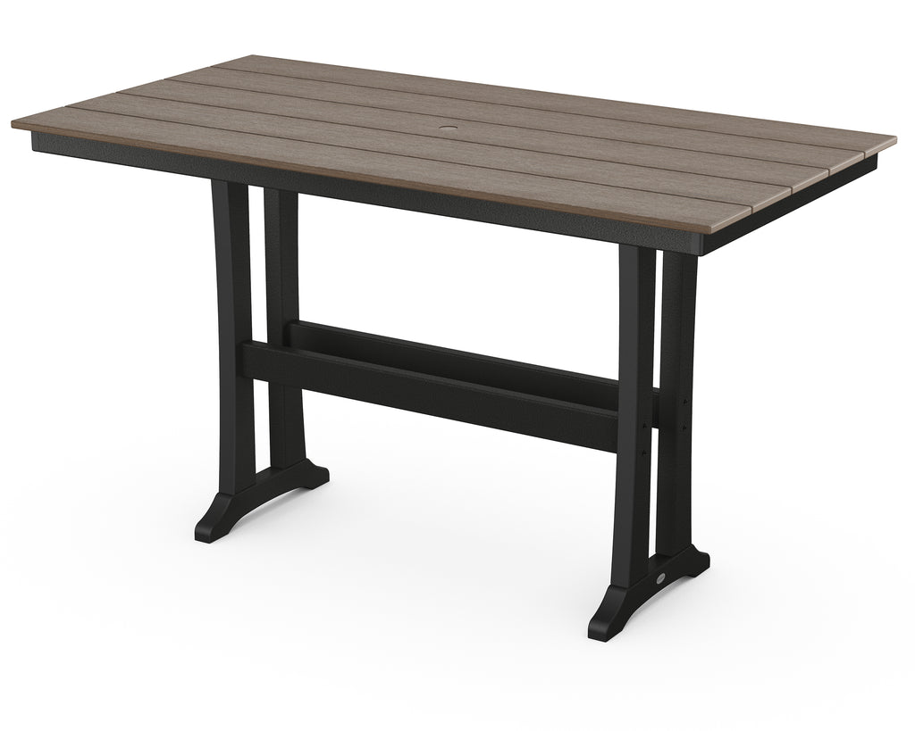 Farmhouse Trestle 37" x 72" Bar Table | Select Accents Retreat Home Furniture