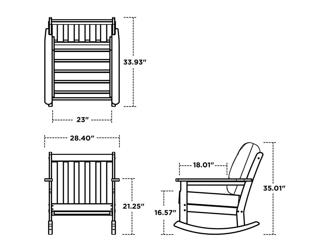 Vineyard 5-Piece Deep Seating Rocking Chair Conversation Set with Fire Pit Table Retreat Home Furniture