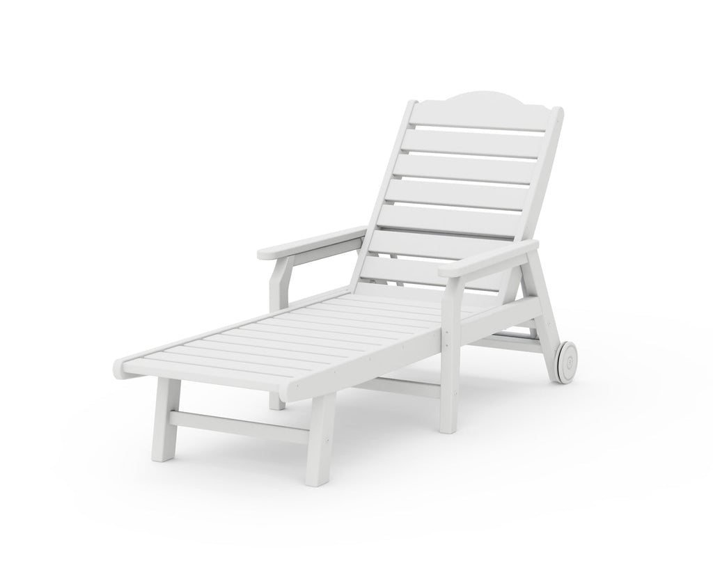 Savannah Chaise with Arms and Wheels Retreat Home Furniture