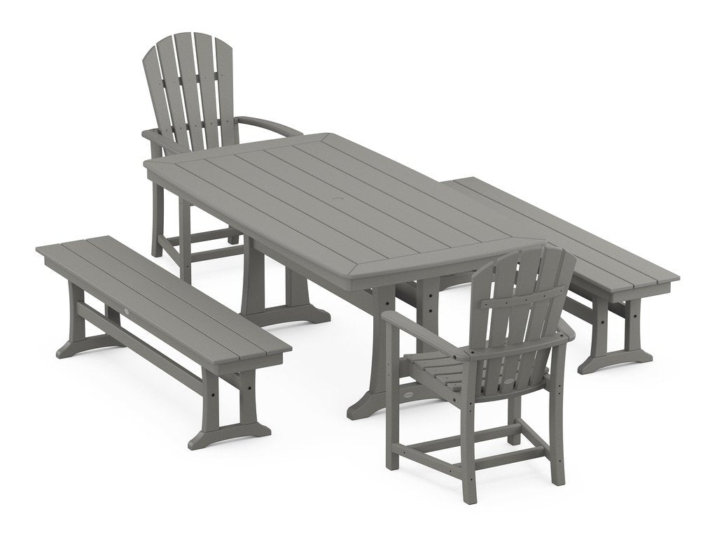 Palm Coast 5-Piece Dining Set with Trestle Legs Photo