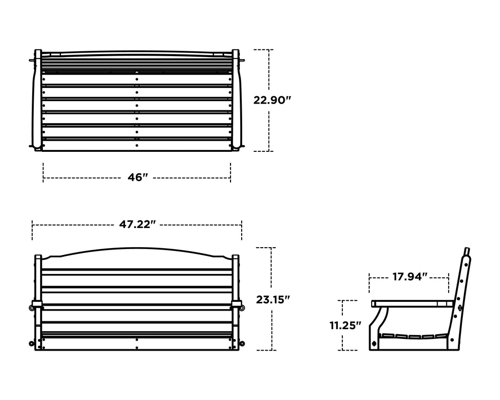 Savannah 48" Swing Retreat Home Furniture