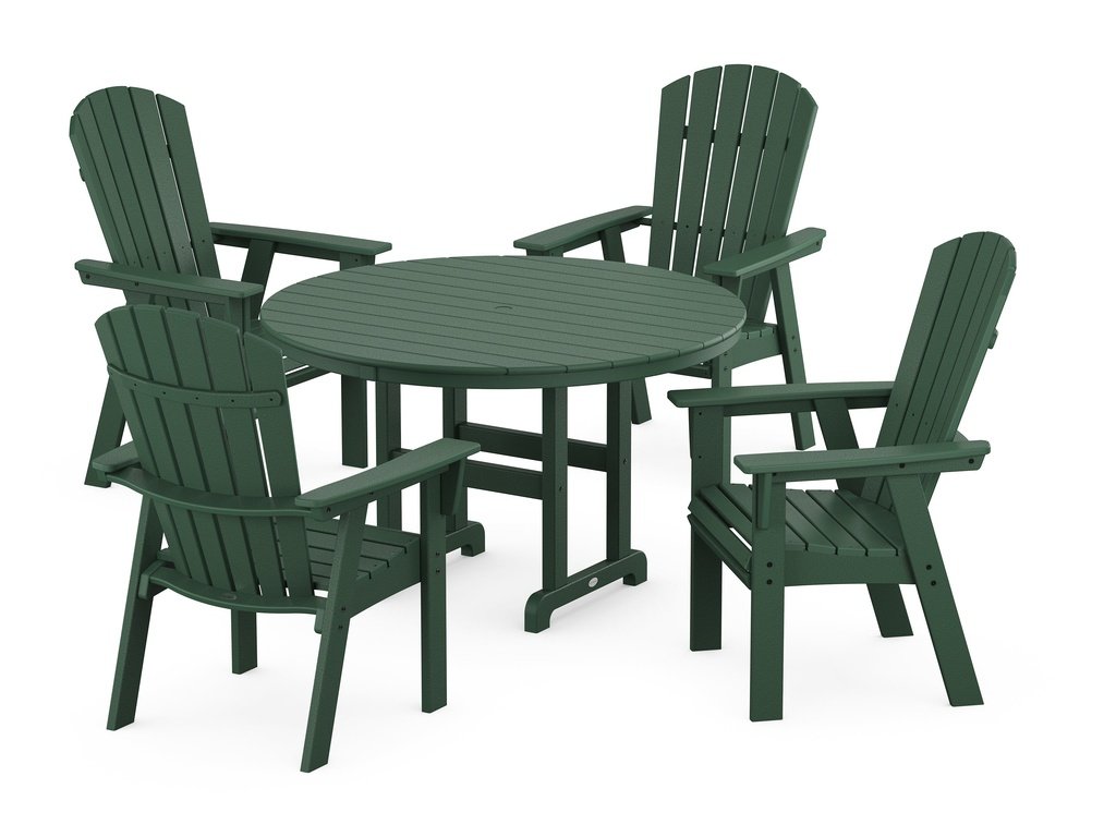 Nautical Adirondack 5-Piece Round Farmhouse Dining Set Photo