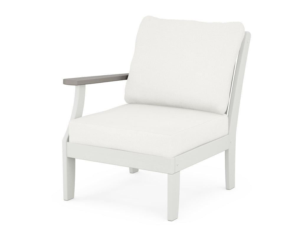 Braxton Modular Left Arm Chair | Natural Finish Retreat Home Furniture