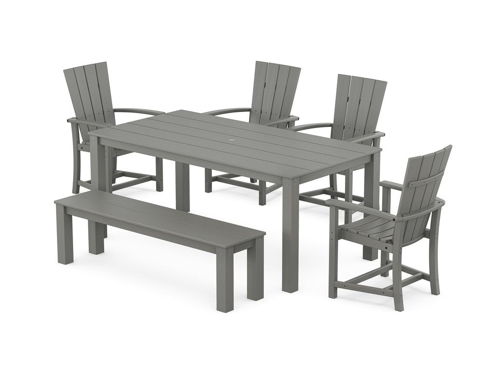 Quattro 6-Piece Parsons Dining Set with Bench Photo