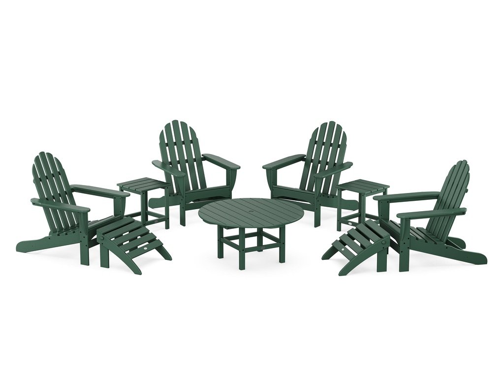 Classic Adirondack Chair 9-Piece Conversation Set Photo
