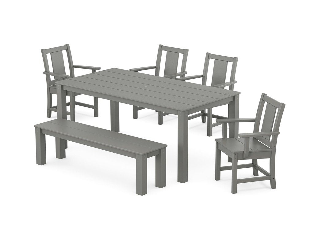 Prairie 6-Piece Parsons Dining Set with Bench Photo