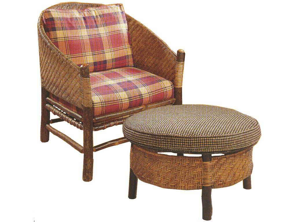 Old Hickory Captain's Chair | Upholstered Accent Chair | Old Hickory