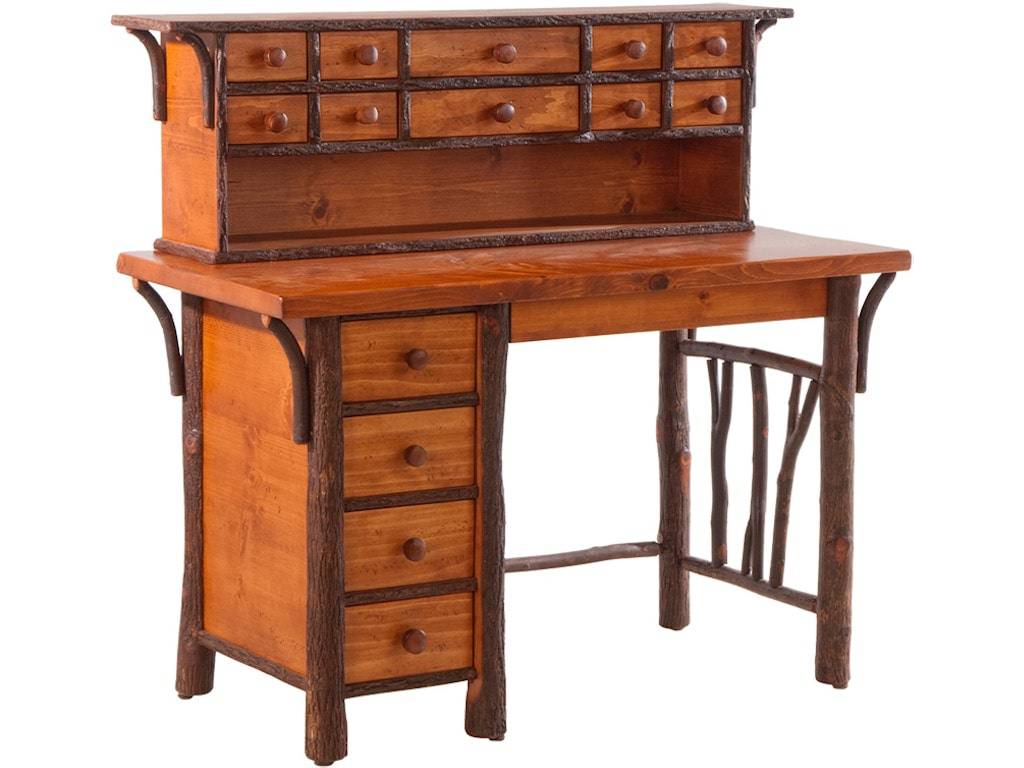 North Fork Fly-Tying Desk & Hutch | Hickory Desk | Old Hickory