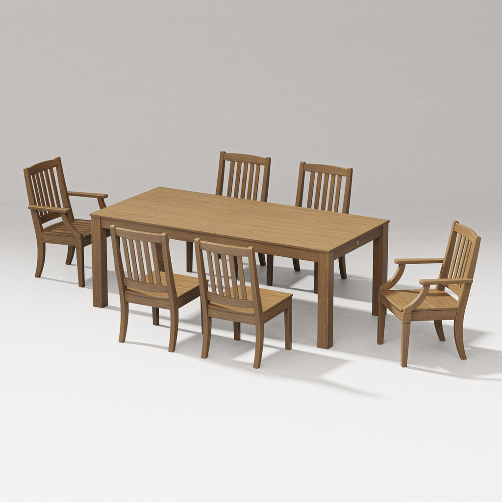 Estate 7-Piece Parsons Table Dining Set Retreat Home Furniture