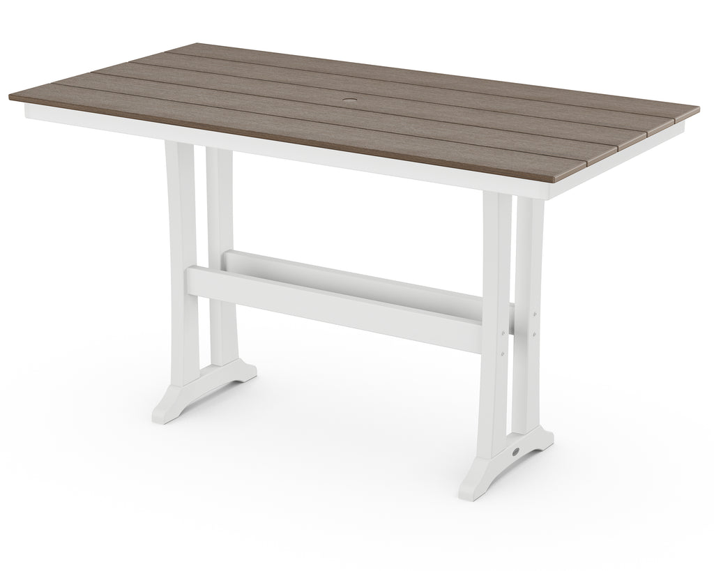 Farmhouse Trestle 37" x 72" Bar Table | Select Accents Retreat Home Furniture