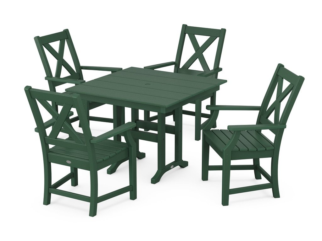 Braxton 5-Piece Farmhouse Dining Set Photo