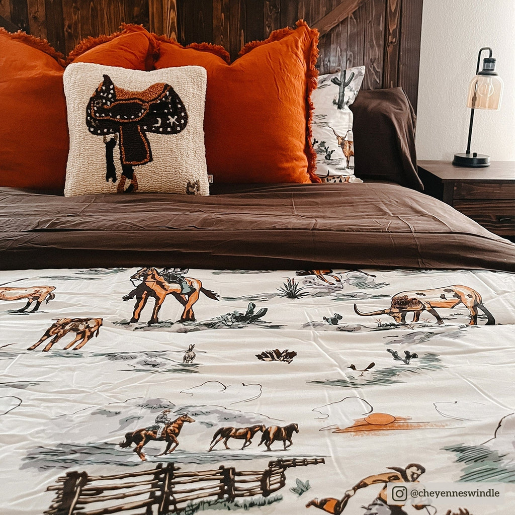 Ranch Life Reversible Duvet Cover Set Retreat Home Furniture