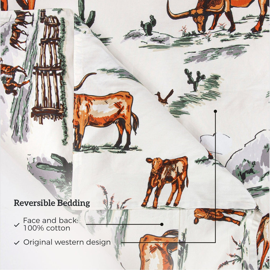 Ranch Life Reversible Duvet Cover Set Retreat Home Furniture