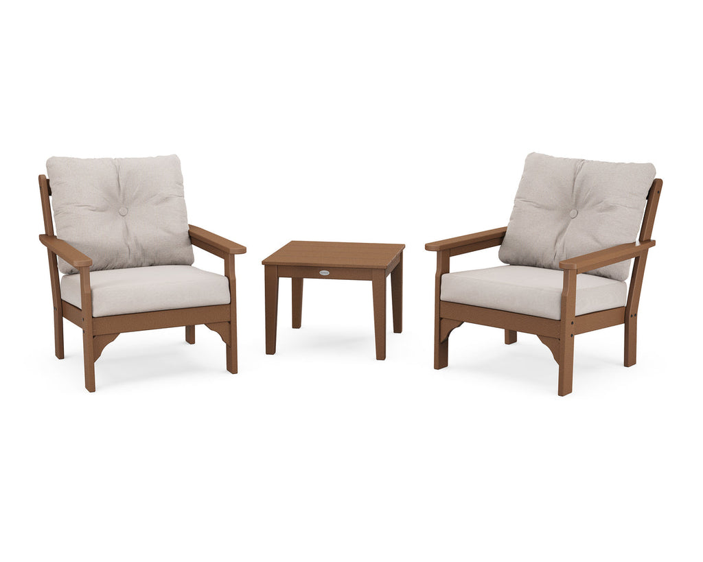 Vineyard 3-Piece Deep Seating Set Retreat Home Furniture