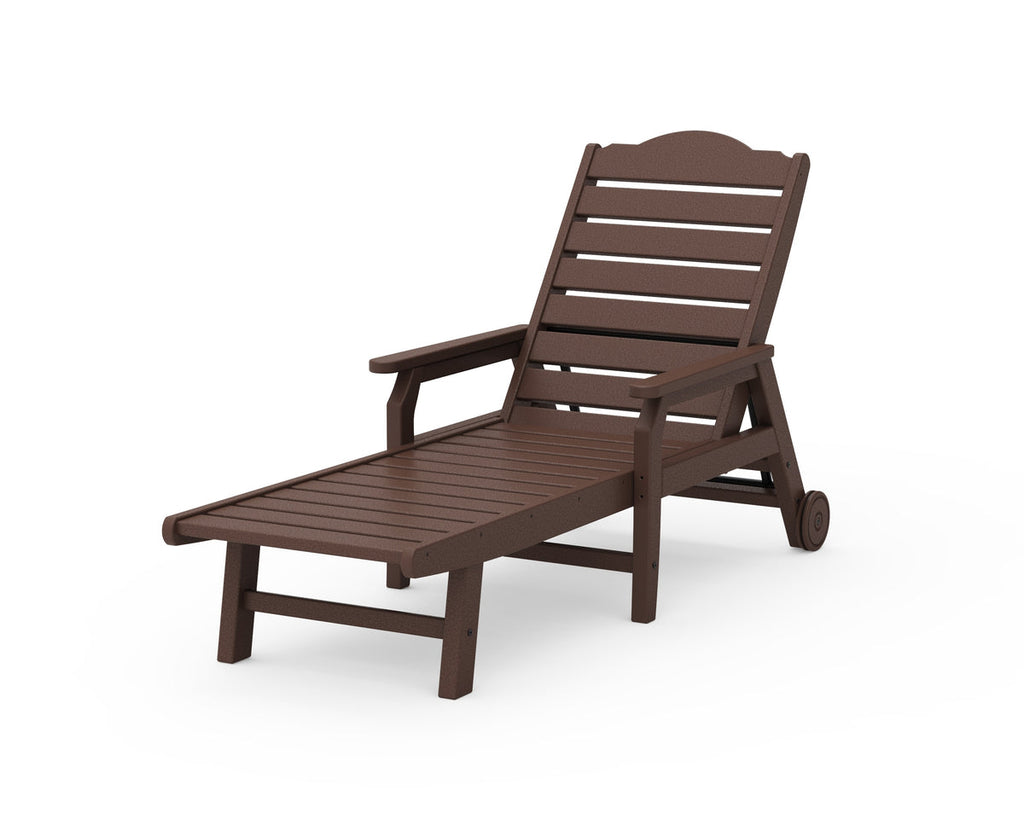 Savannah Chaise with Arms and Wheels Retreat Home Furniture