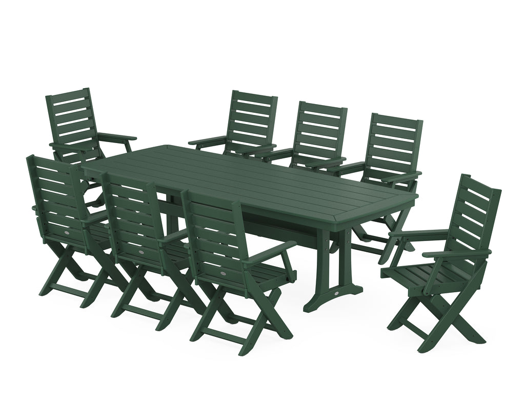 Captain 9-Piece Dining Set with Trestle Legs Photo