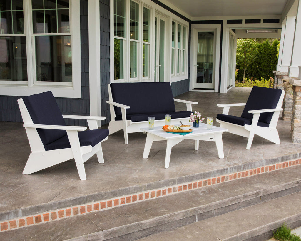 Riviera Modern Lounge 4-Piece Set Retreat Home Furniture