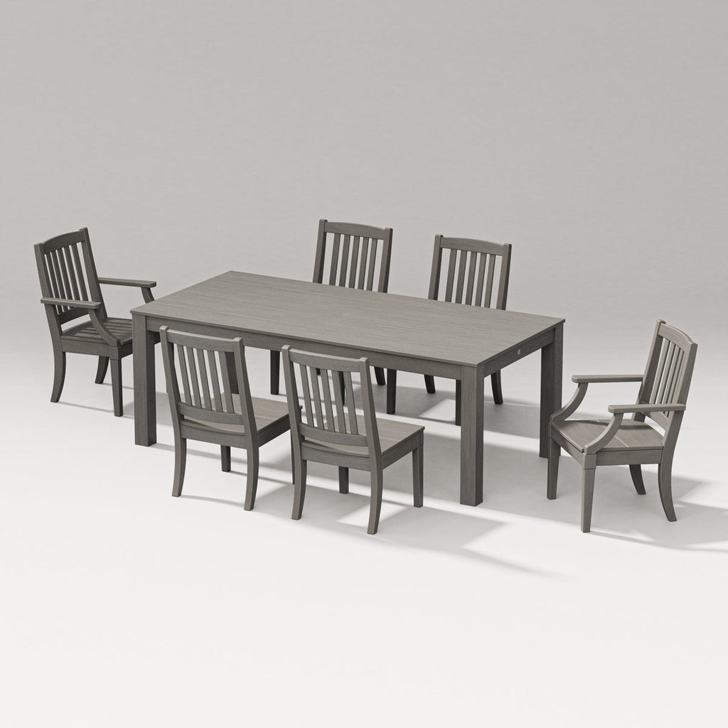 Estate 7-Piece Parsons Table Dining Set Retreat Home Furniture