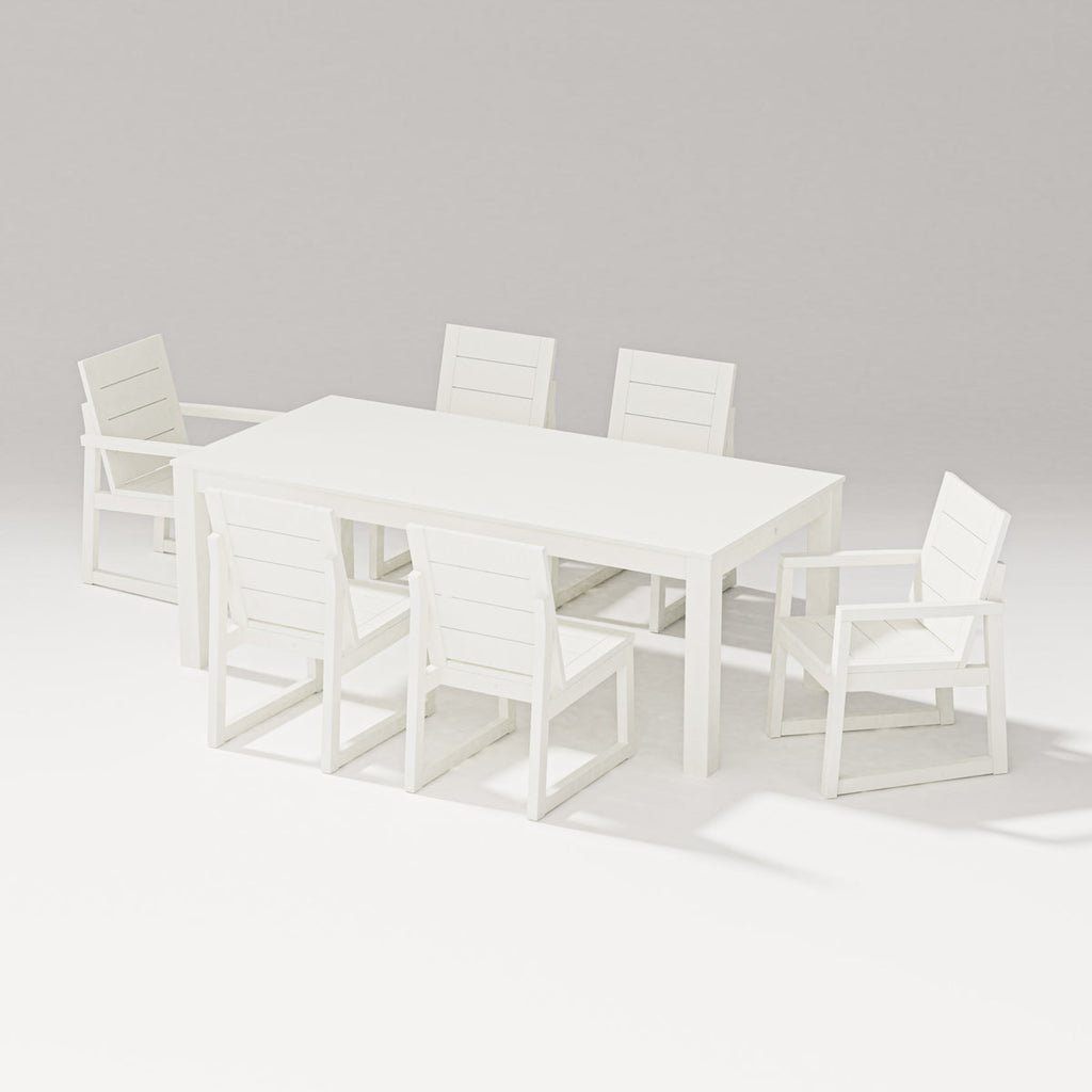 Elevate 7-Piece Parsons Table Dining Set Retreat Home Furniture