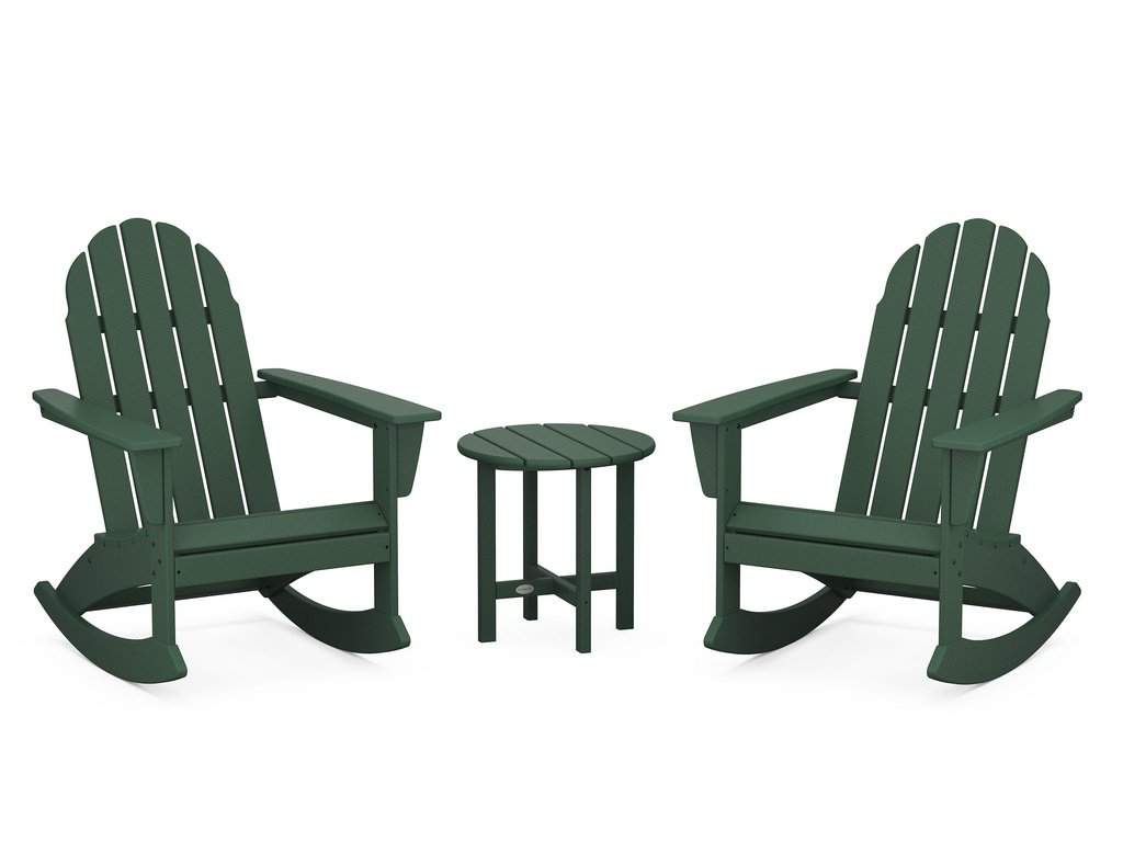 Vineyard 3-Piece Adirondack Rocking Chair Set Photo