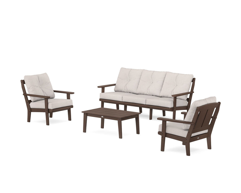 Mission 4-Piece Deep Seating Set with Sofa Retreat Home Furniture