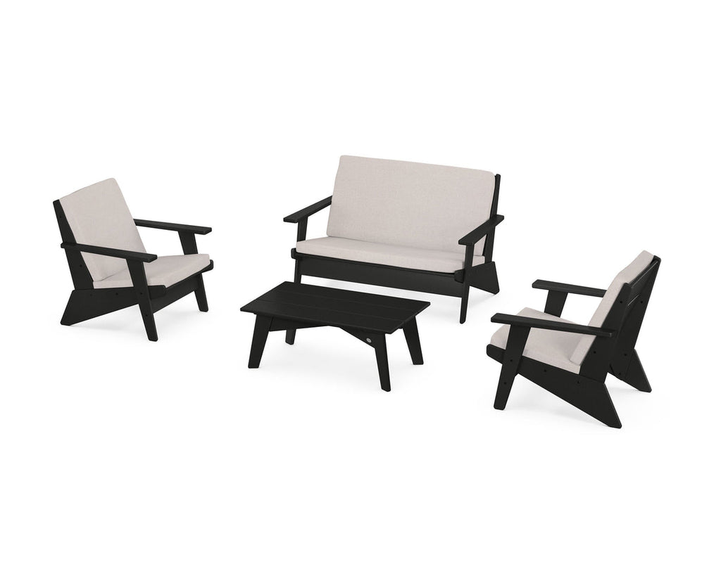 Riviera Modern Lounge 4-Piece Set Retreat Home Furniture