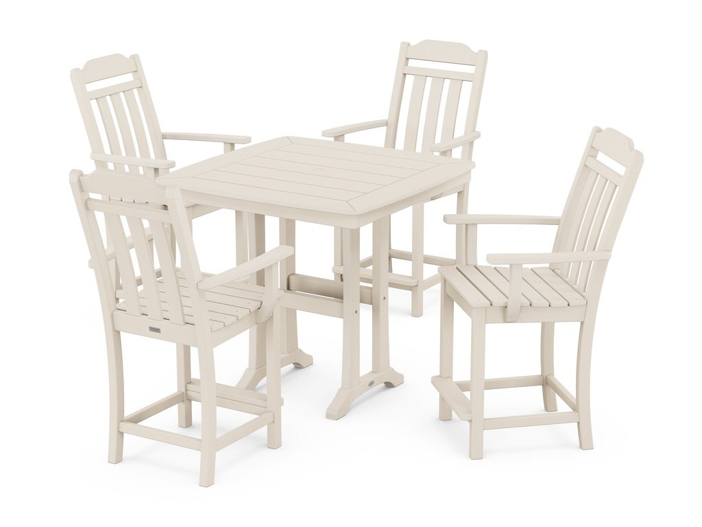 Country Living 5-Piece Counter Set with Trestle Legs Photo