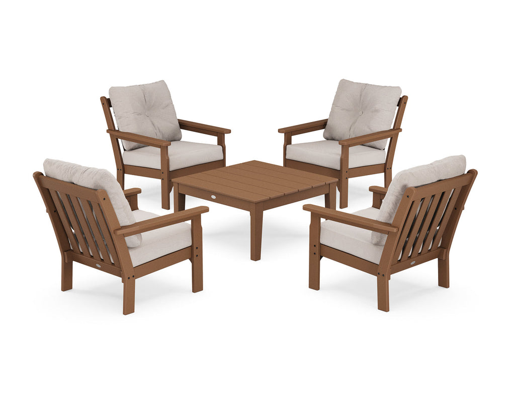 Vineyard 5-Piece Deep Seating Conversation Set Retreat Home Furniture