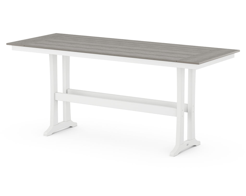 Farmhouse Trestle 38” x 96” Bar Table | Select Accents Retreat Home Furniture
