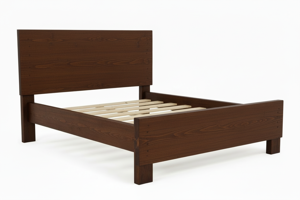 remove the circle that looks like tree bark on headboard and footboard