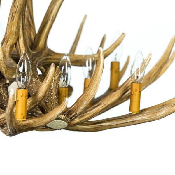 12 LT Faux Antler Chandelier