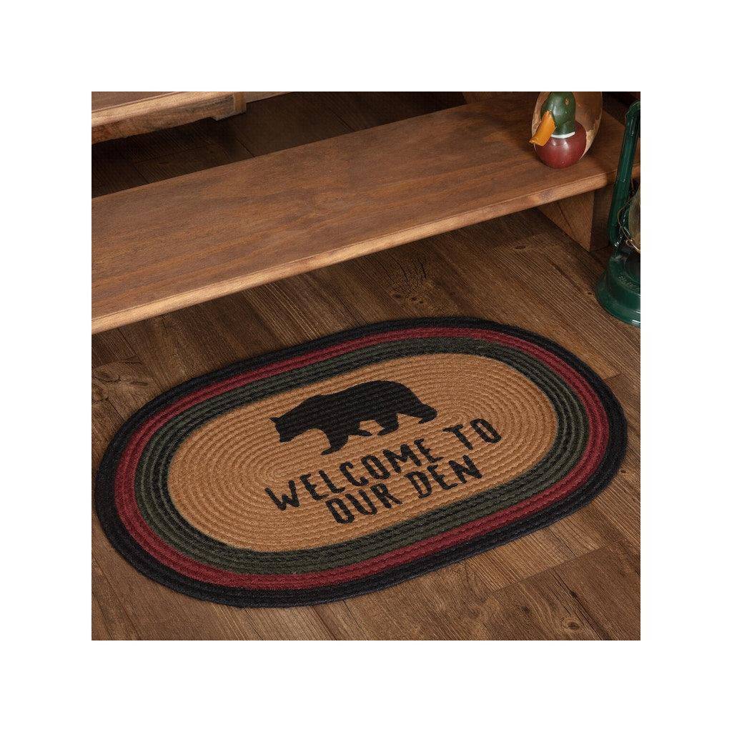 Jute Bear Welcome Rug