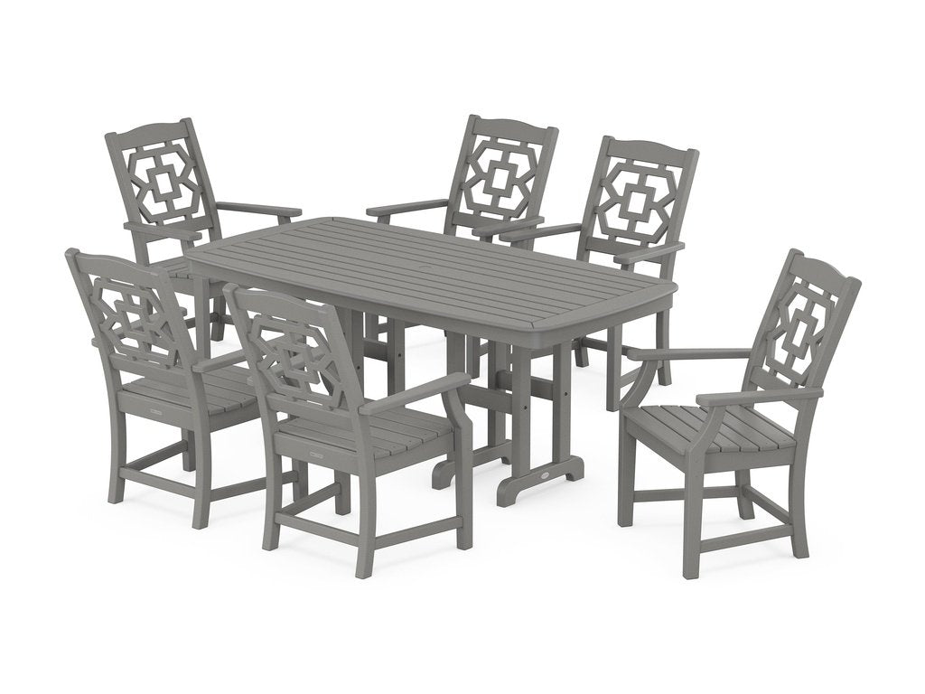 Chinoiserie Arm Chair 7-Piece Dining Set Photo